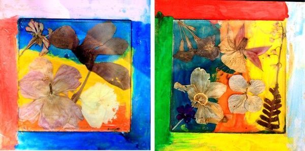 Tableau fleurs sechées